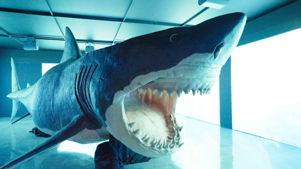 Exposición de tiburones en Medellín Manifiesto Megalodón en Los Molinos